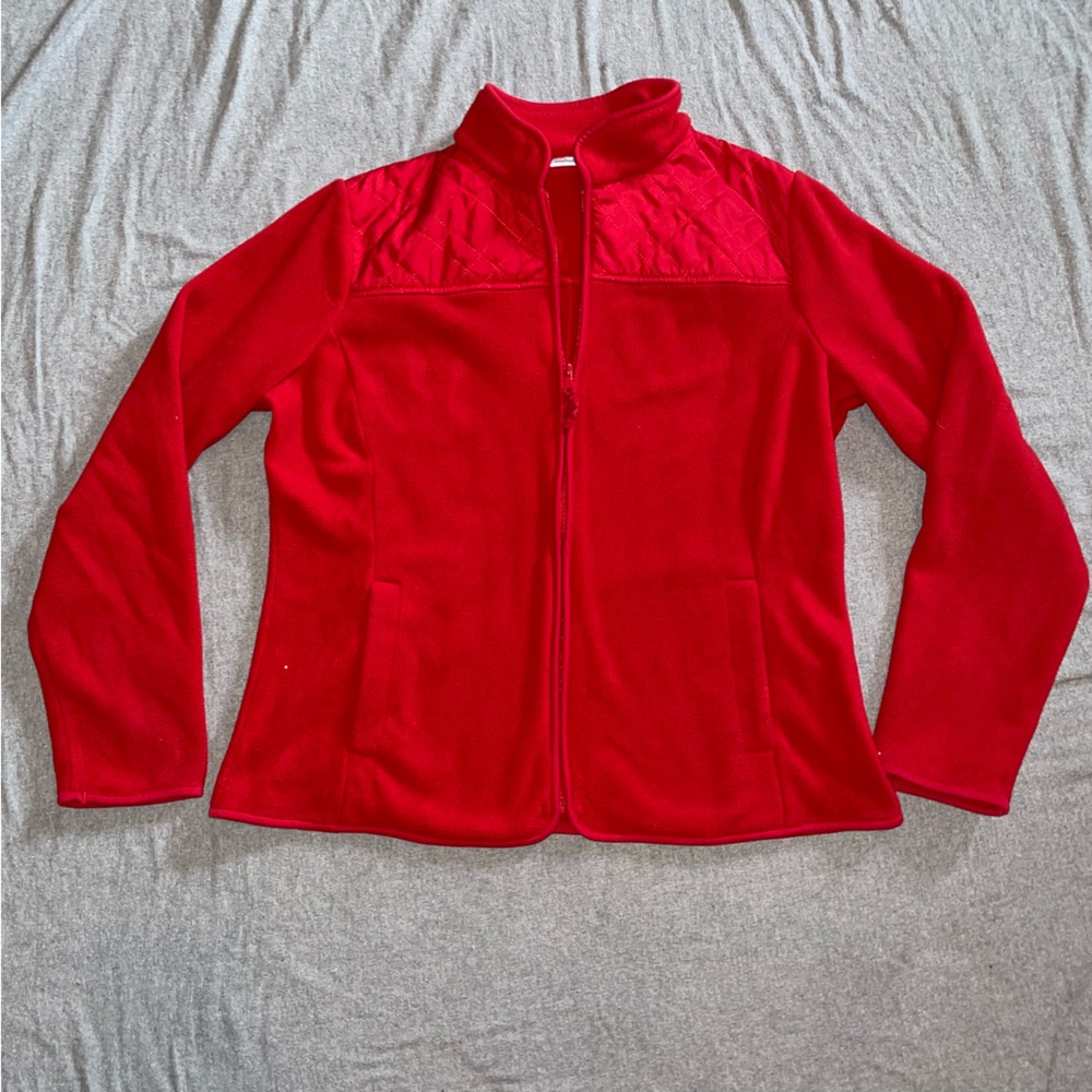 Croft & Barrow Long Sleeve Fleece Full Zip w. Pockets Women’s Size Medium